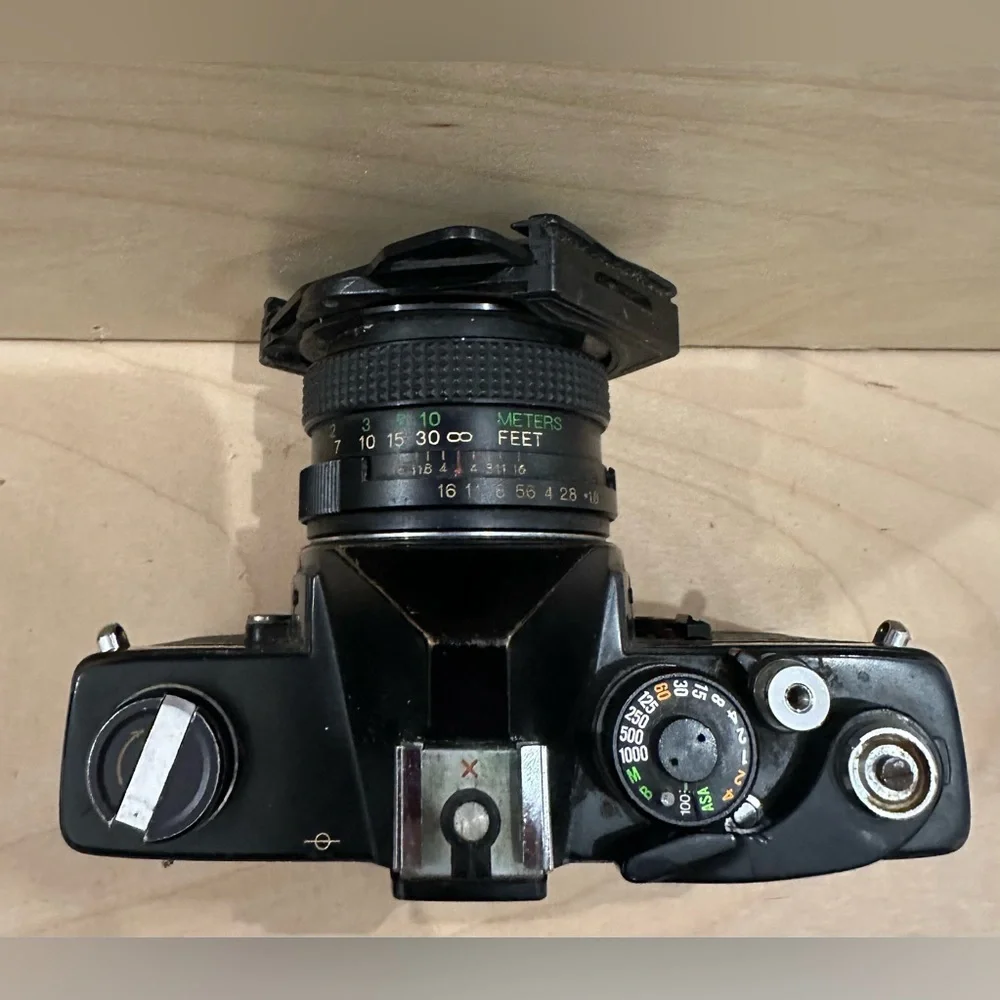 Vivitar XC-3 35mm Film Camera with 50mm F/1.8 & 135mm Lens Untested With Filter